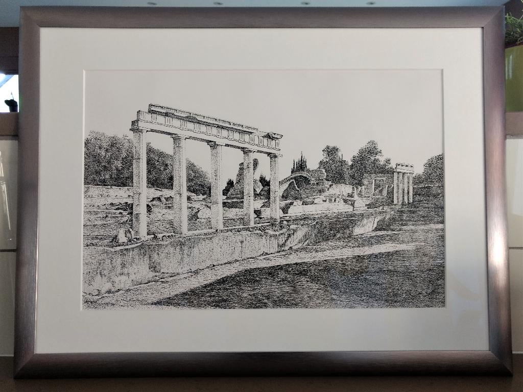Kaders uit Kreta, Ophalen, 62 cm, Met passe-partout, Ingelijst werk