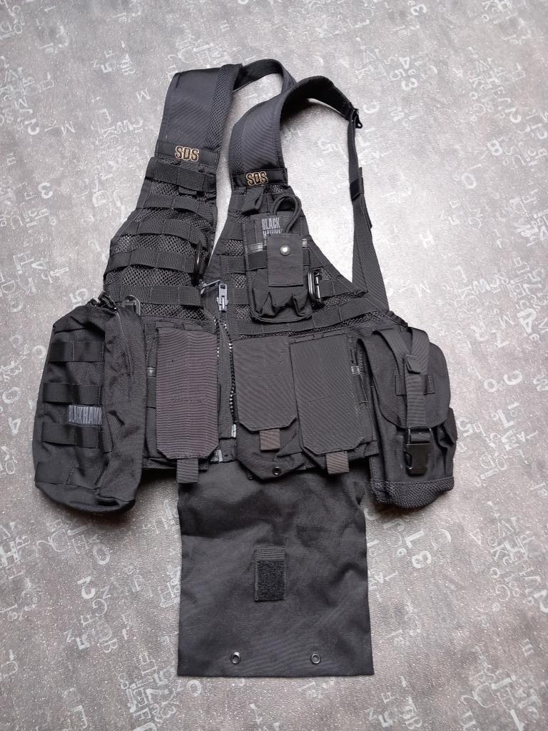 veste molle SDS noire + poches BlackHawk, Verzenden, Landmacht, Kleding of Schoenen
