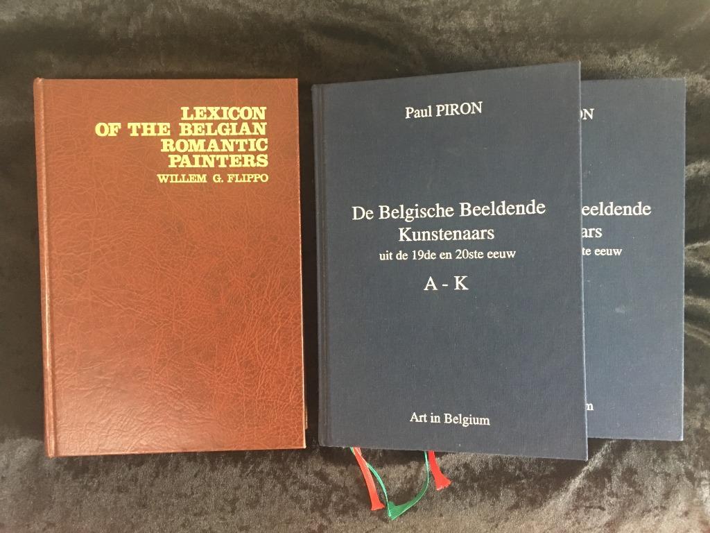 2 Zeldzame naslagwerken over Belgische beeldende kunstenaars, Peinture et dessin, Enlèvement ou Envoi, Diverse auteurs, Utilisé