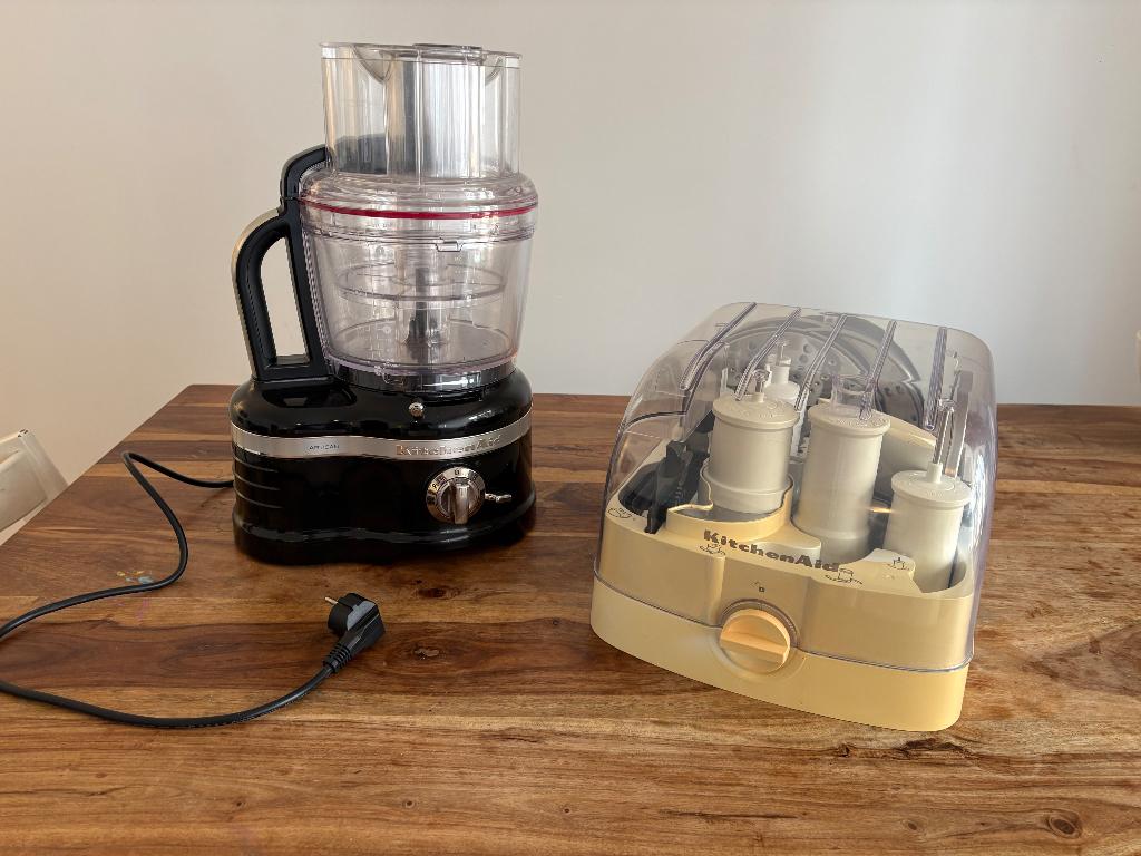 KitchenAid foodprocessor 5KFP1644, Ophalen, Zo goed als nieuw, Vaatwasserbestendig, 3 snelheden of meer