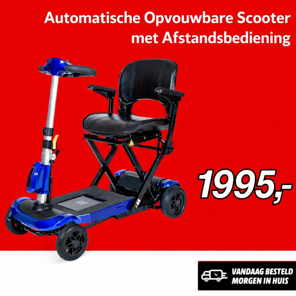 Opvouwbare Scootmobiel SMART SCOOTER – Elektrische plooibaar, Ophalen of Verzenden, Inklapbaar, Zo goed als nieuw, Elektrische rolstoel