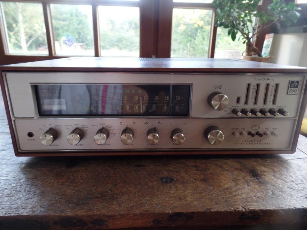 THE FISHER 500TX AMPLI-TUNER + WOODCASE, Autres marques, Enlèvement ou Envoi, Reconditionné, 60 à 120 watts