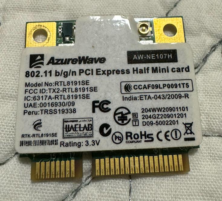 AzureWave AW-NE107H WiFi b/g/n, Enlèvement, Comme neuf