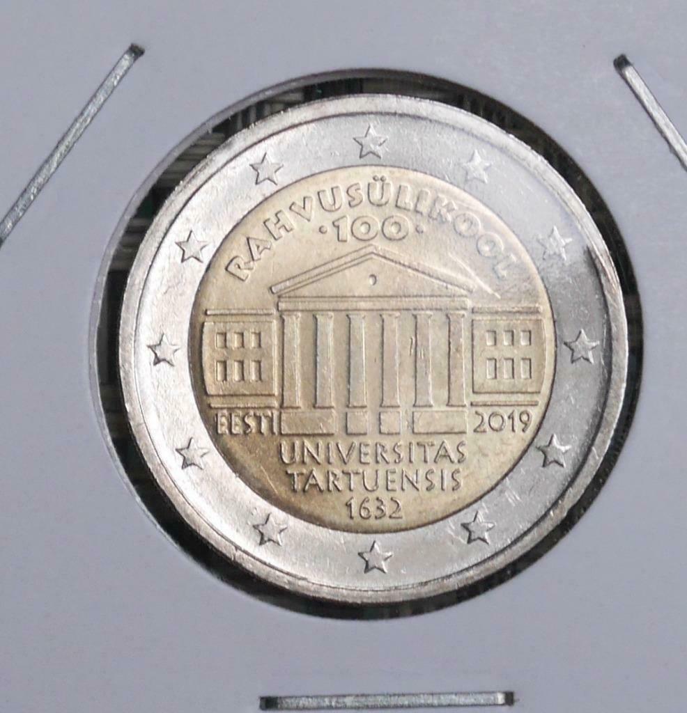 2 euro Estland 2019 UNC Universiteit van Tartu, Ophalen of Verzenden, Estland, 2 euro, Setje