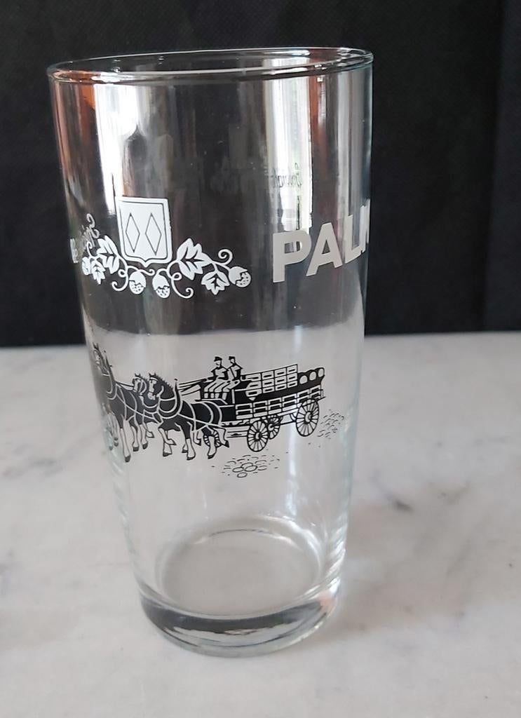 Palm glas met paardje koets, Ophalen of Verzenden, Zo goed als nieuw, Palm