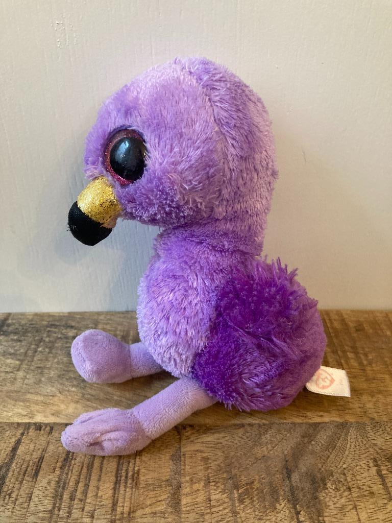 Knuffel flamingo paars Fifi - Ty beanie boo, Kinderen en Baby's, Ophalen of Verzenden, Gebruikt, Overige typen