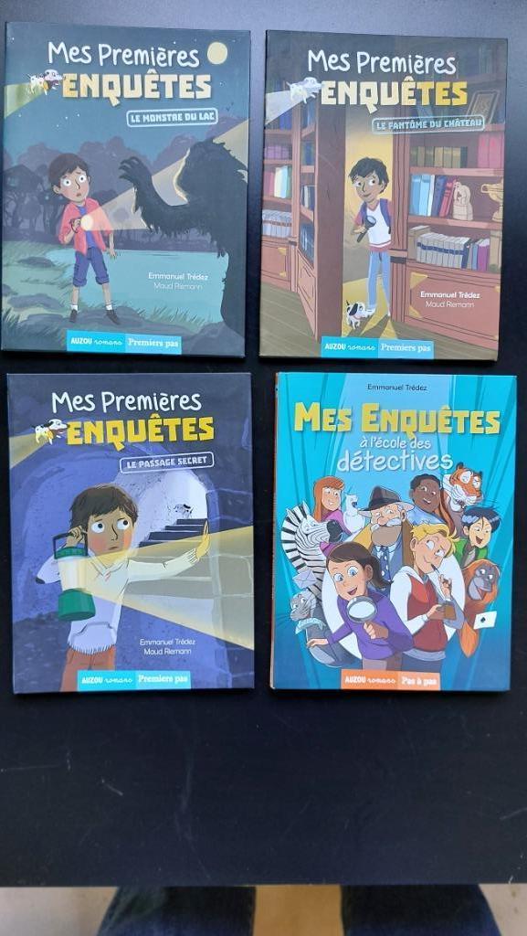4x Livres enfant "Mes premières Enquêtes" - AUZOU, Livres, Enlèvement, Comme neuf