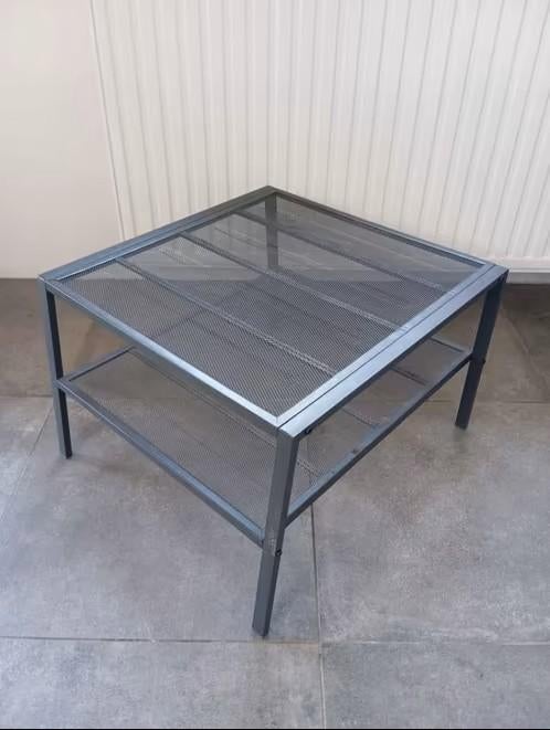 Table basse Ikea métal, Ophalen, Gebruikt, 50 tot 100 cm, Vierkant
