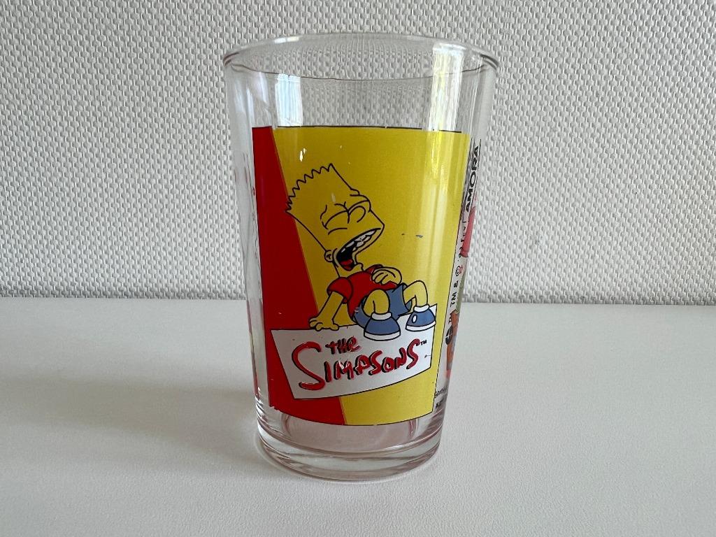 Verre à moutarde The Simpsons - 1999, Enlèvement ou Envoi, Utilisé, Verre à eau