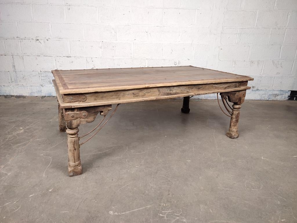 Grote antieke Indische tafel, Antiek en Kunst, Ophalen