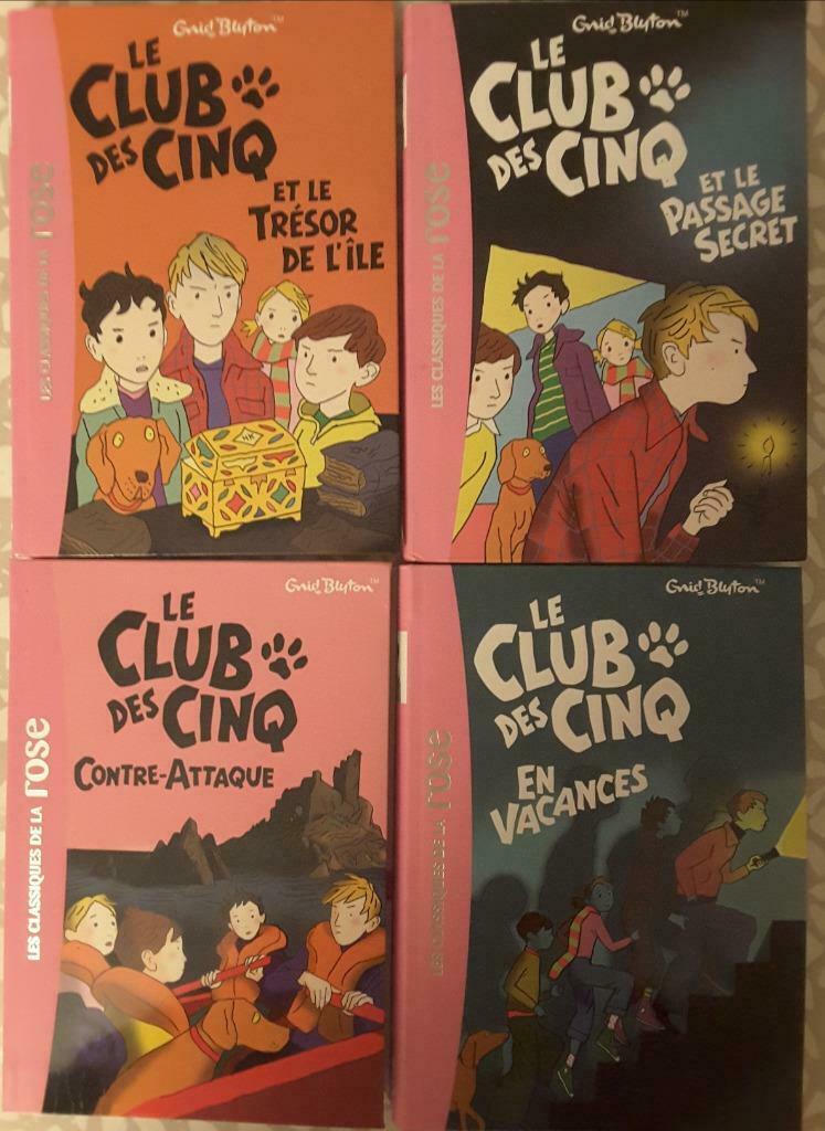 Lot de 4 livres du Club des 5, Ophalen, Zo goed als nieuw, Fictie algemeen
