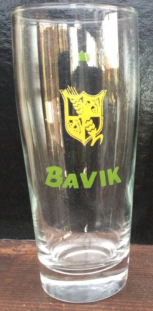 Bier brouwerij glas Bavik Bavikhove kleiner schild, Verzamelen, Ophalen of Verzenden, Zo goed als nieuw