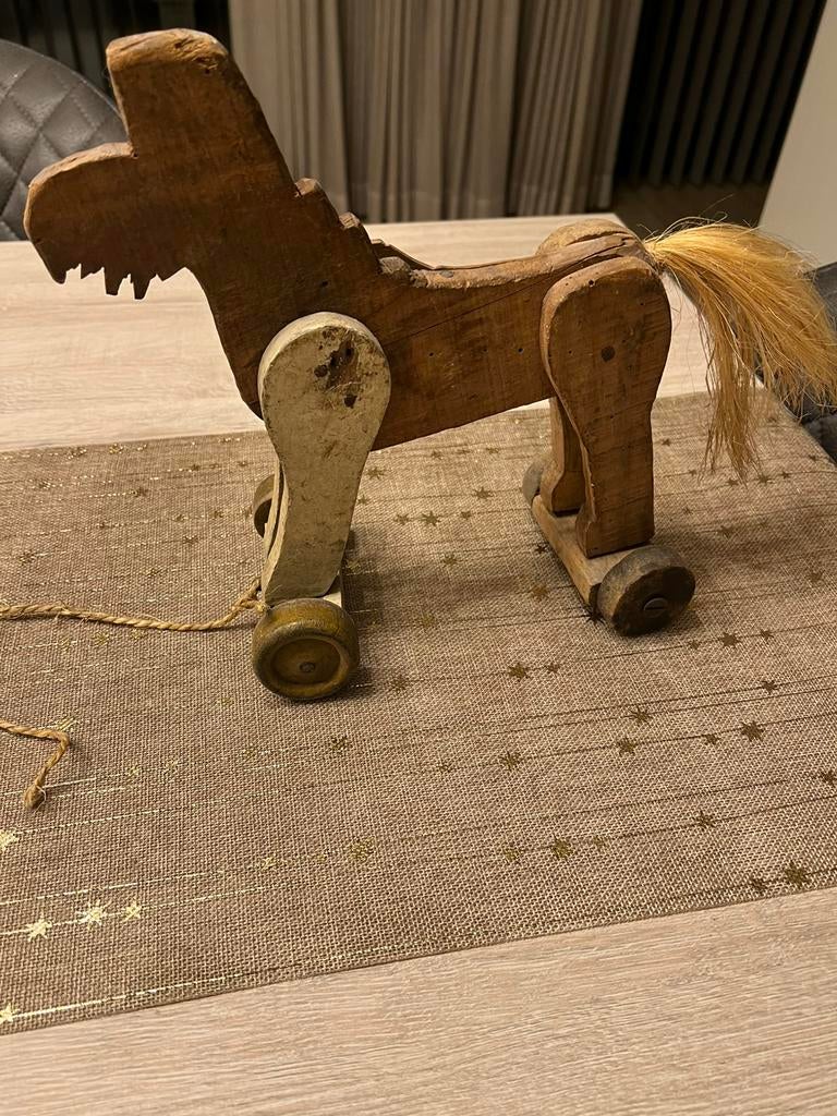 Brocant speelgoed trekpaardje/ €25, Ophalen of Verzenden