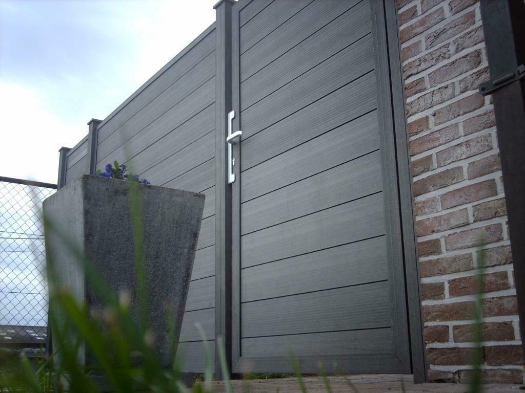 Tuinpoorten in houtcomposiet, Jardin & Terrasse, Palissades, Neuf, Autres matériaux, Enlèvement ou Envoi