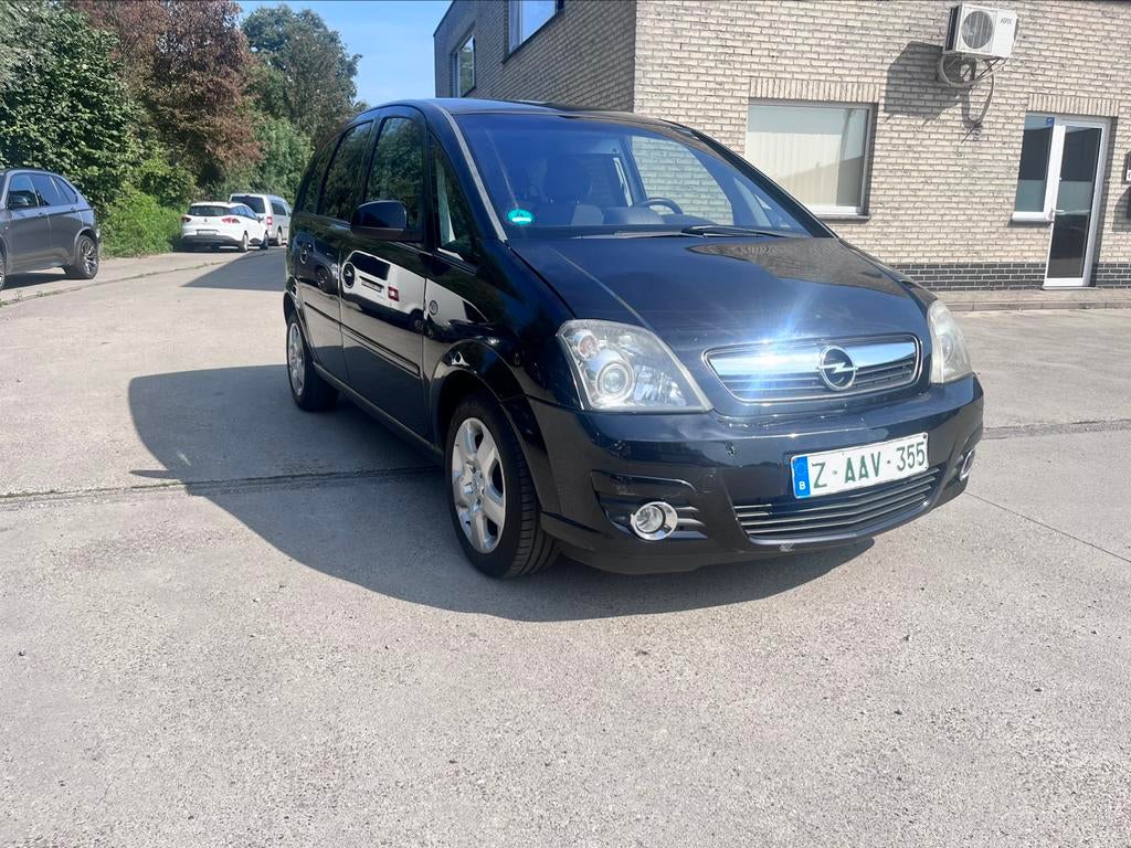 OPEL MERIVA 1.6 BENZINE VAN 2010 MET AIRCO PERFECTE STAAT, Auto's, Opel, Monovolume, Zwart, Zwart, Bedrijf