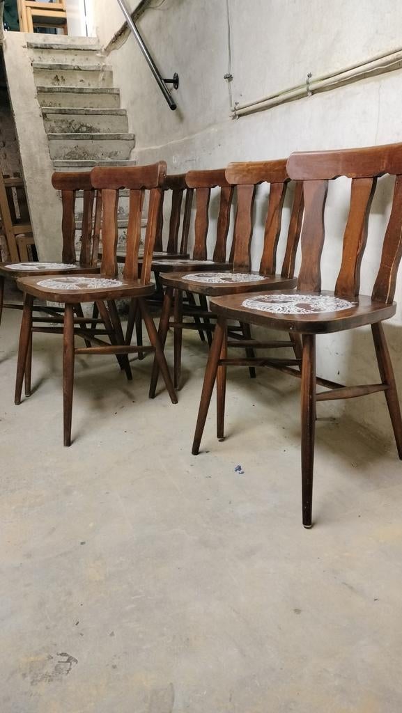 Vintage mid-century Bombay stoelen, Antiek en Kunst, Ophalen
