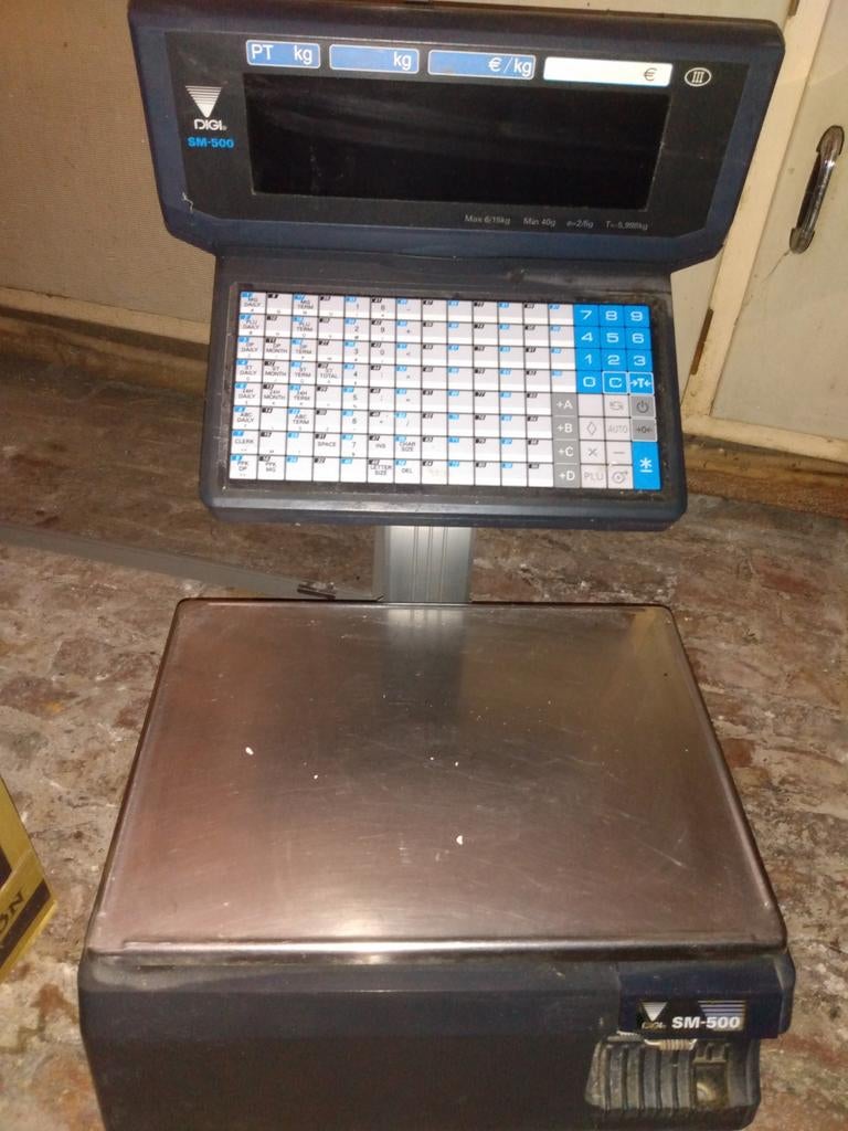 Digitale weegschaalkassa, Ophalen