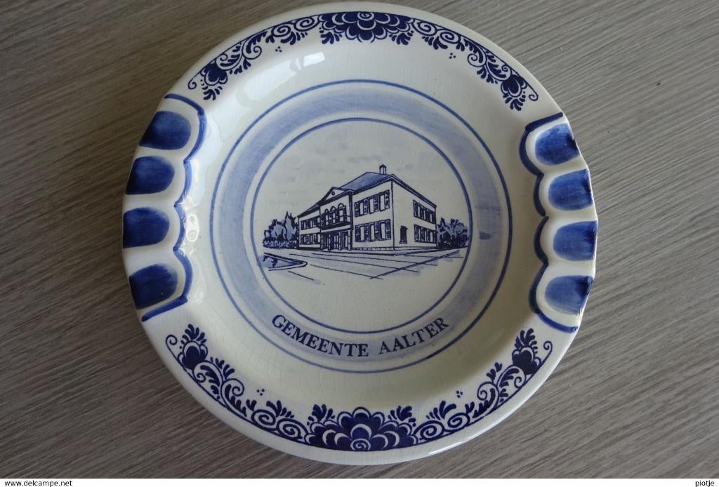 Aalter Delfts Blauw (asbak - cendrier) gemeente Aalter, Ophalen of Verzenden