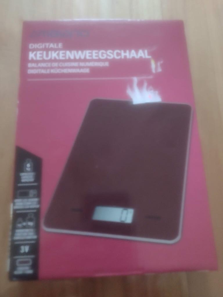 WEEGSCHAAL, Ophalen, Minder dan 10 kg, Keukenweegschaal, 1 tot 500 gram