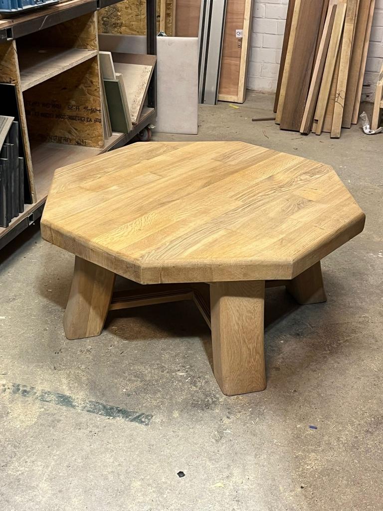 Salontafel - massief eikenhout, Ophalen, 50 tot 100 cm, Eikenhout, Scandinave - Design