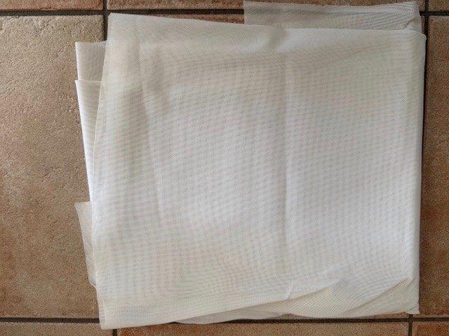 Nieuwe elastische gaine of BH-stof - 1m x 1m (nr4930), Neuf, Enlèvement ou Envoi, Autres matériaux, Blanc