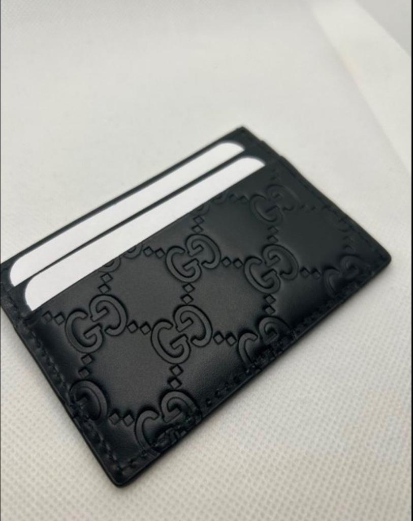 Gucci Kaarthouder (origineel), Bijoux, Sacs & Beauté, Enlèvement, Neuf, Noir, Cuir