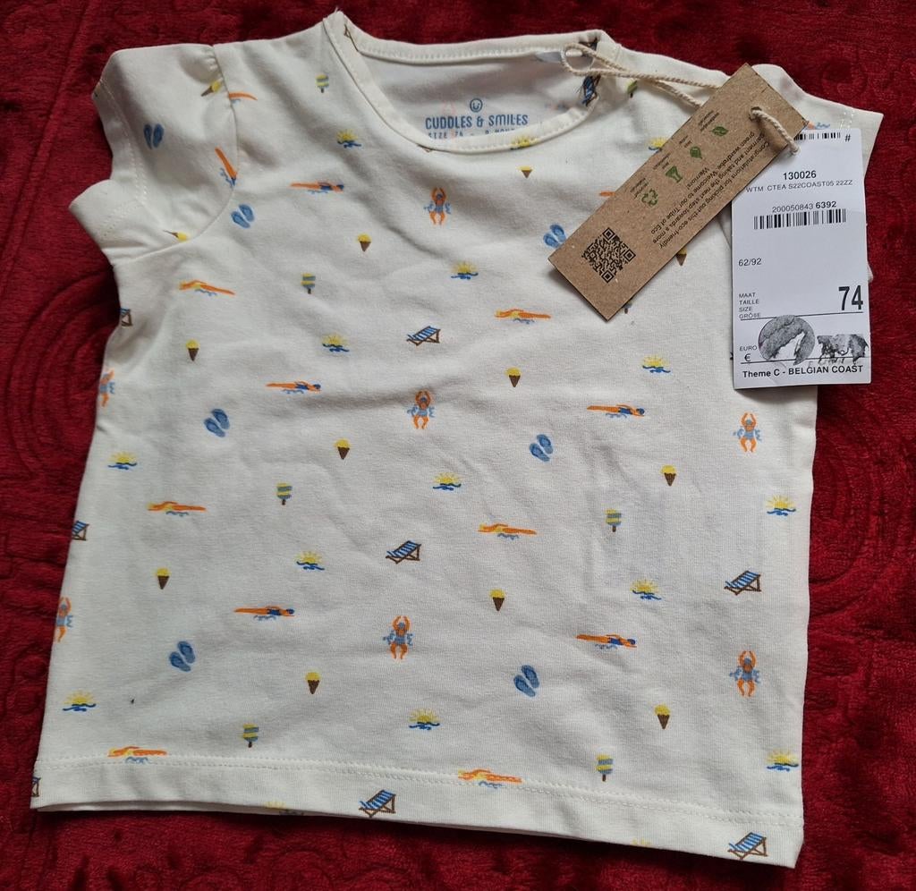 Nieuwe met prijskaartje T- shirt merk Cuddles&Smiles, Kinderen en Baby's, Jongetje of Meisje, Nieuw, Ophalen of Verzenden, Shirtje of Longsleeve