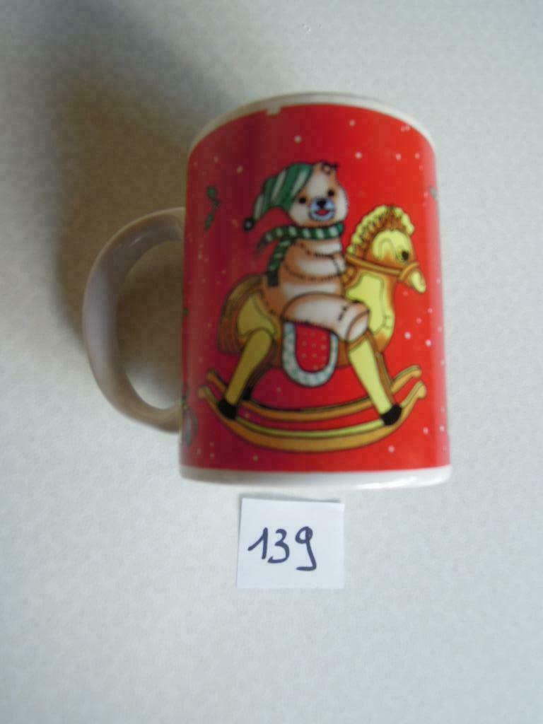 sacs - mugs marque : Windel - ours sur cheval à bascule Noël, Enlèvement ou Envoi, Comme neuf, Céramique, Autres types