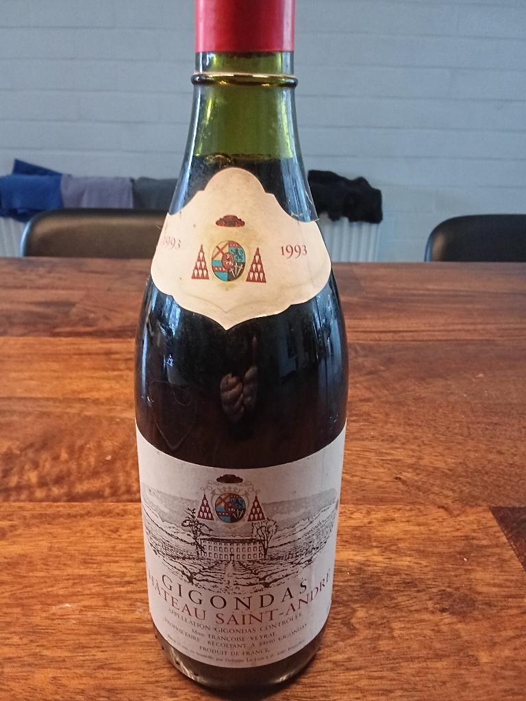 1993 Gigondas - Château Saint-André, Neuf, Enlèvement ou Envoi, Pleine, Vin rouge