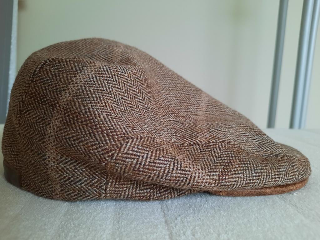 English style flat cap maat 60 in 100% wol Monsel, Ophalen, Nieuw, 60 cm (XL, 7½ inch) of meer, Pet