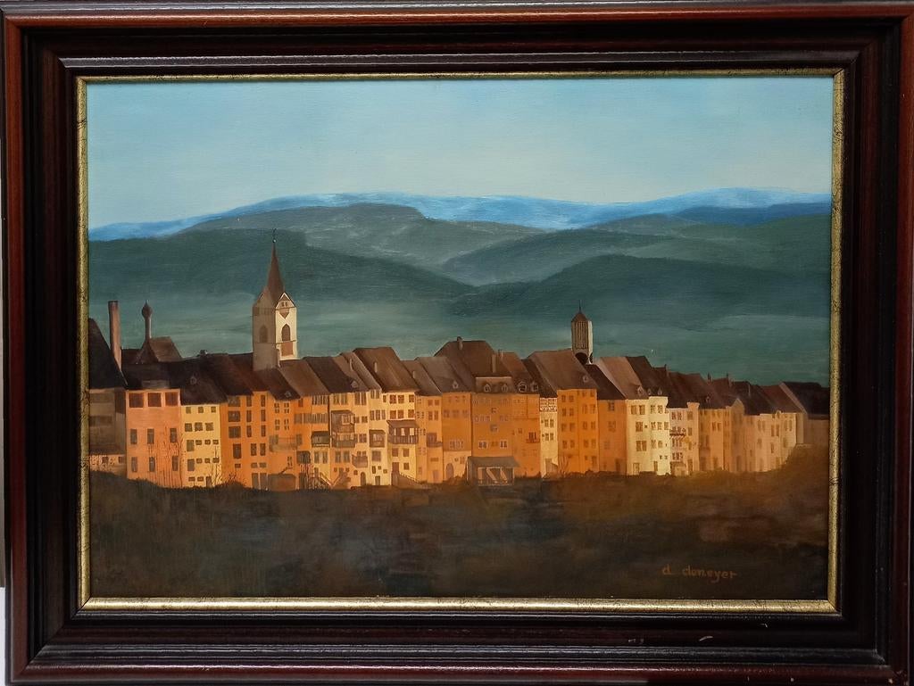 Mooi Olieverf schilderij op doek en gesigneerd. ITALY, Antiek en Kunst, Kunst | Schilderijen | Klassiek, Ophalen