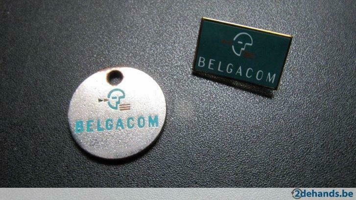 pin belgacom ex rtt logo a303, Verzamelen, Verzenden, Gebruikt, Speldje of Pin