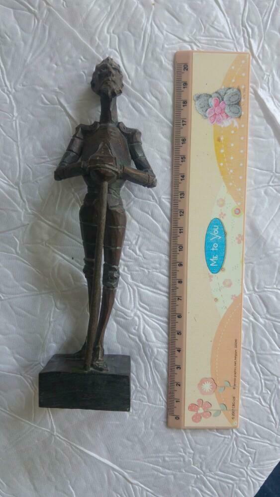 Statuette Don Quichotte en bois Ouro Artesania spain n° 1021, Enlèvement ou Envoi