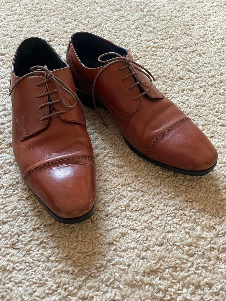 Chaussures Ambiorix en cuir marron à lacets - taille 40, Ambiorix, Enlèvement ou Envoi, Chaussures à lacets, Comme neuf