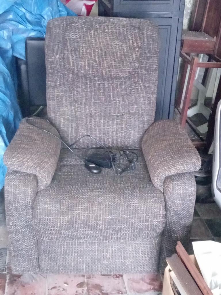 Fauteuil relax électrique, Enlèvement, Utilisé, Une personne, Tissus