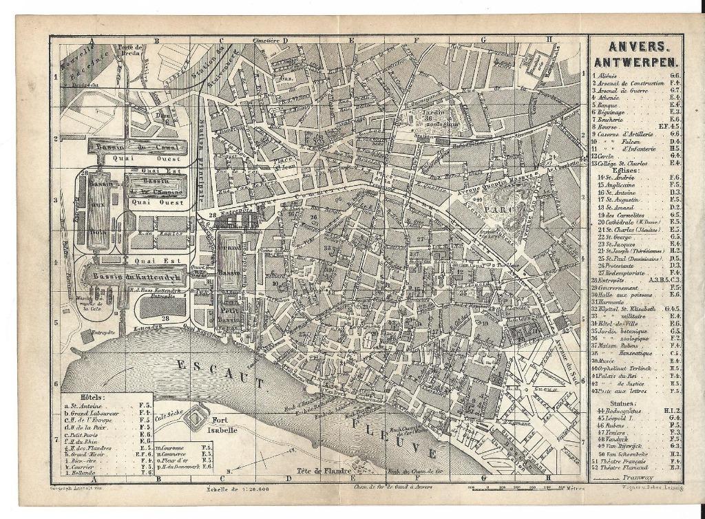 1878 - Antwerpen stadsplan, Verzenden