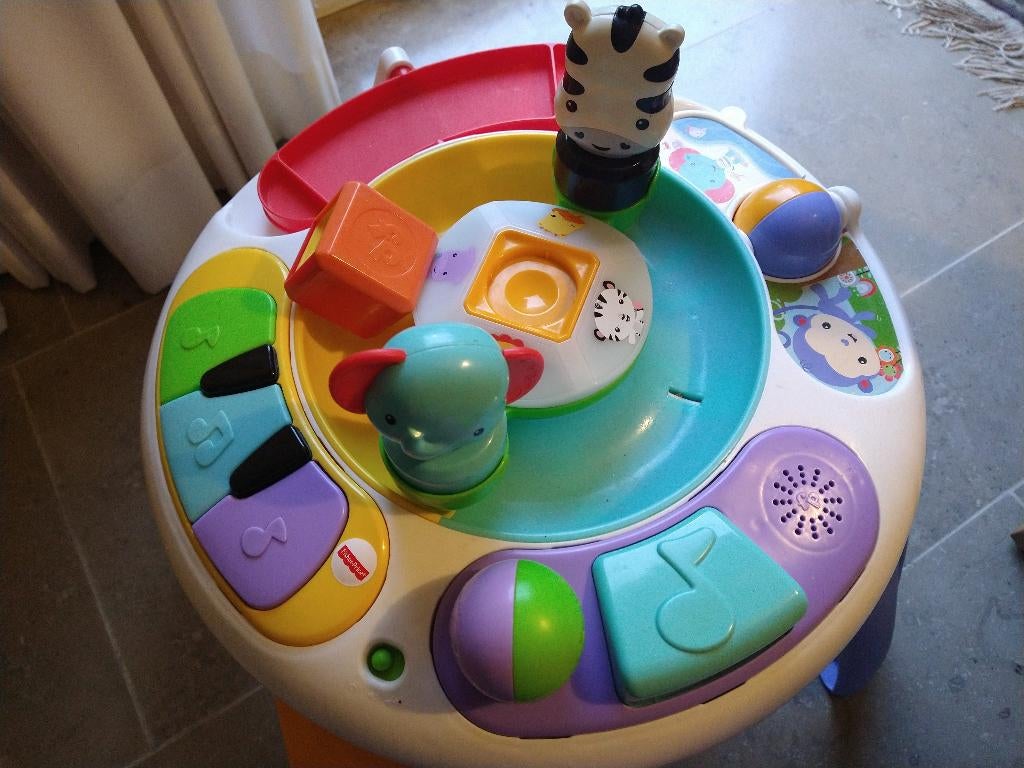 Fisher-Price Muzikale Activiteitentafel Safari, Kinderen en Baby's, Speelgoed | Fisher-Price, Gebruikt, Speelset, Met licht, Met geluid
