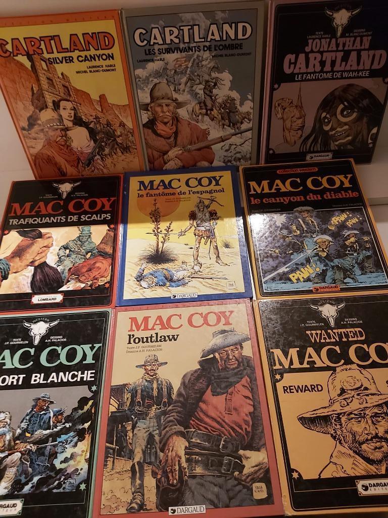 10 stripboeken Mac Coy, Cartland. ,5€ per strip, Boeken, Eén stripboek, Ophalen of Verzenden, Zo goed als nieuw