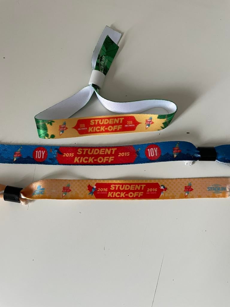 Festivalbandjes, Ophalen of Verzenden, Gebruikt
