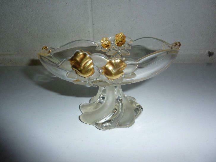 assiette à gâteau sur pied de Walther Glass, Ophalen, Nieuw