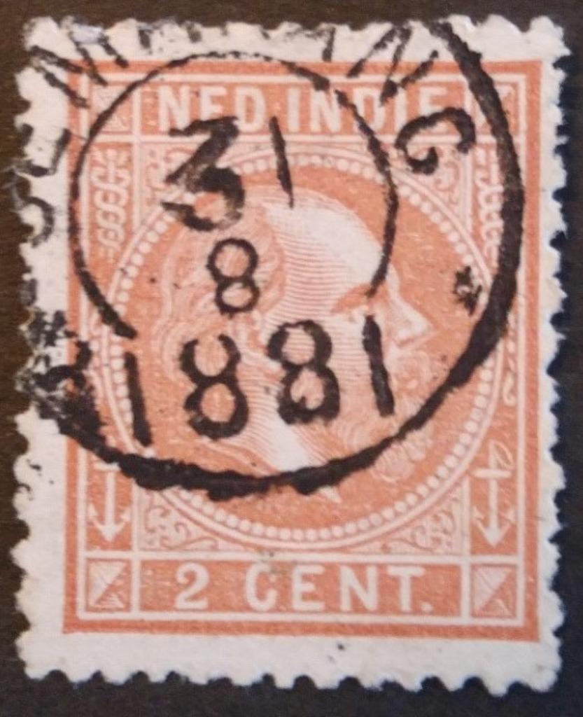 NED.INDIË nr. 6Fa (31/8 kopstaand), Timbres & Monnaies, Timbres | Indes orientales néerlandaises, Envoi, Affranchi, Indes néerlandaises