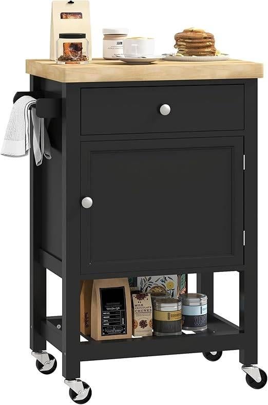 Chariot de cuisine à roulettes | LIVRAISON GRATUITE, Neuf, -, -, HOMCOM