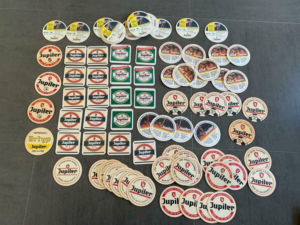 Bierviltjes Jupiler, Collections, Enlèvement, Utilisé, Sous-bock, Jupiler