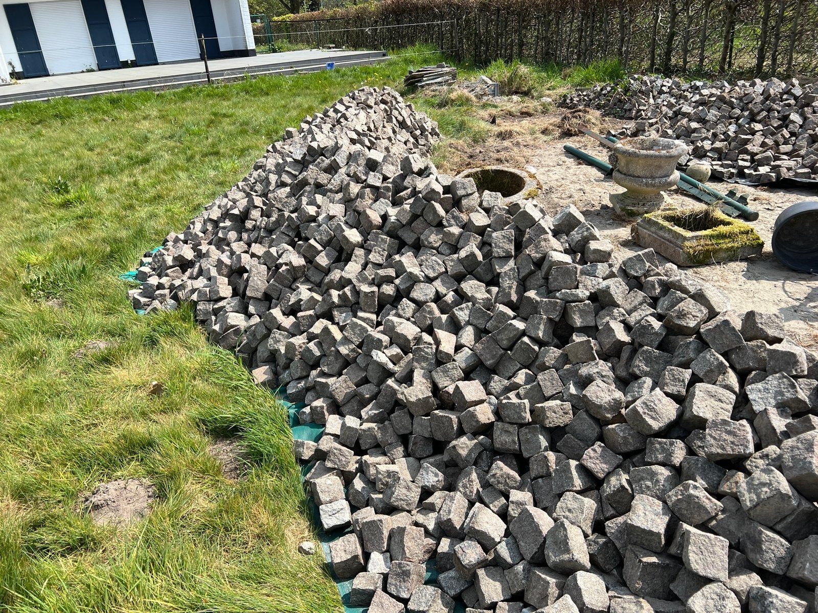 Plus de 200 m2 de granit portugais, pavés/pavés, Utilisé, Briques, 10 m²² ou plus, Enlèvement