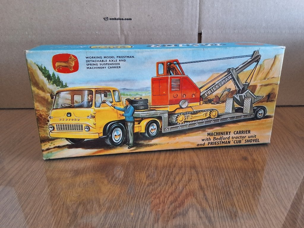 vrachtwagen + graafkraan corgi-toys 27, Hobby en Vrije tijd, Ophalen of Verzenden, Zo goed als nieuw, Bus of Vrachtwagen, Corgi