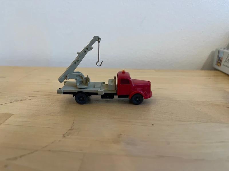 Wiking 1/87 Mercedes-Benz 3500 Crane truck 1967-1968, Envoi, Comme neuf, Autres types, Wiking