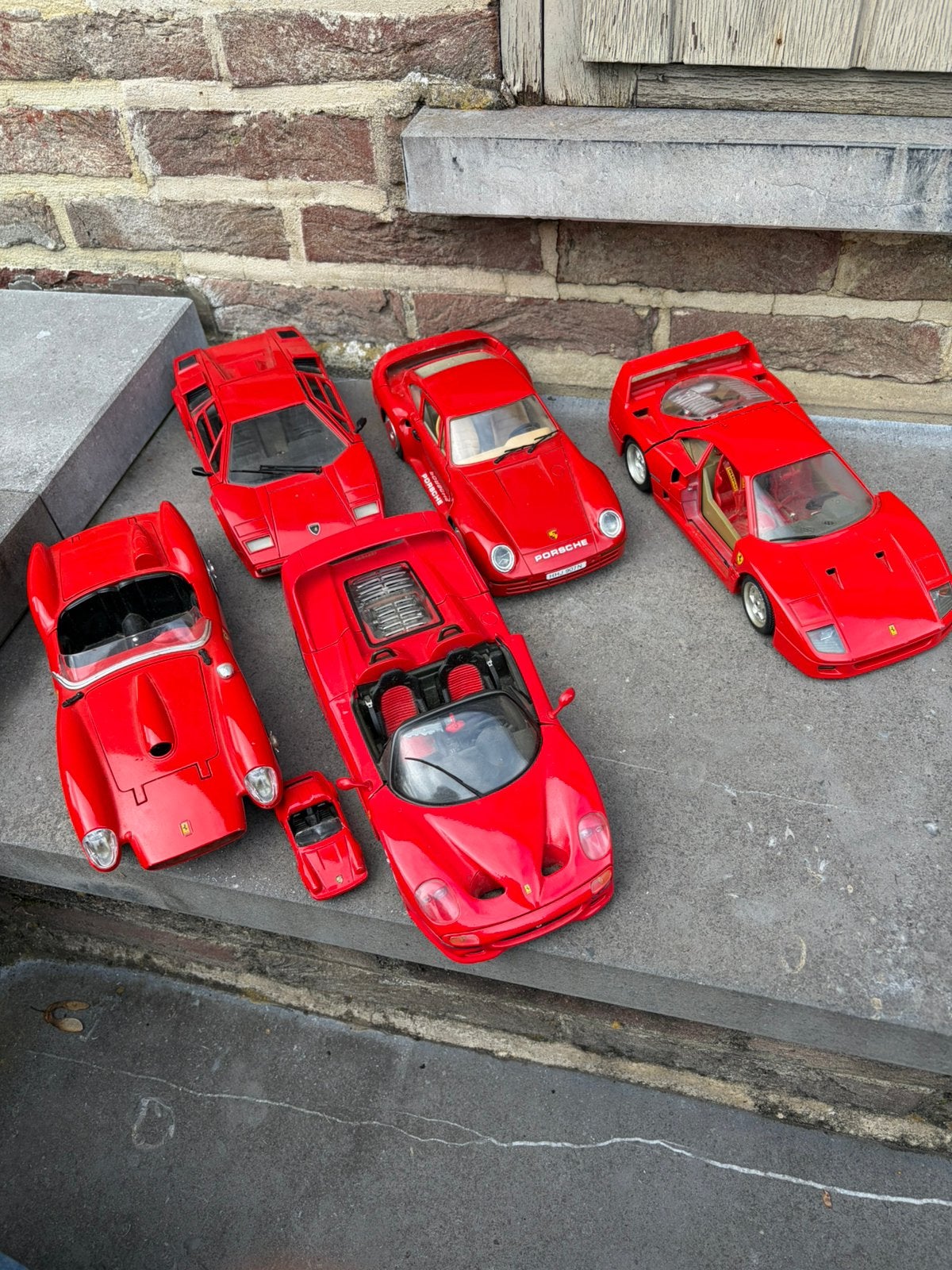 Lot modelautos porsche , ferrari , enz, Ophalen, Gebruikt