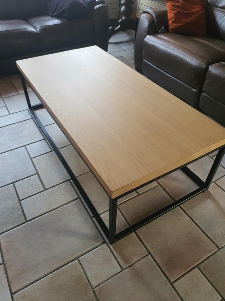 Salontafel massief eikenblad, Huis en Inrichting, Ophalen
