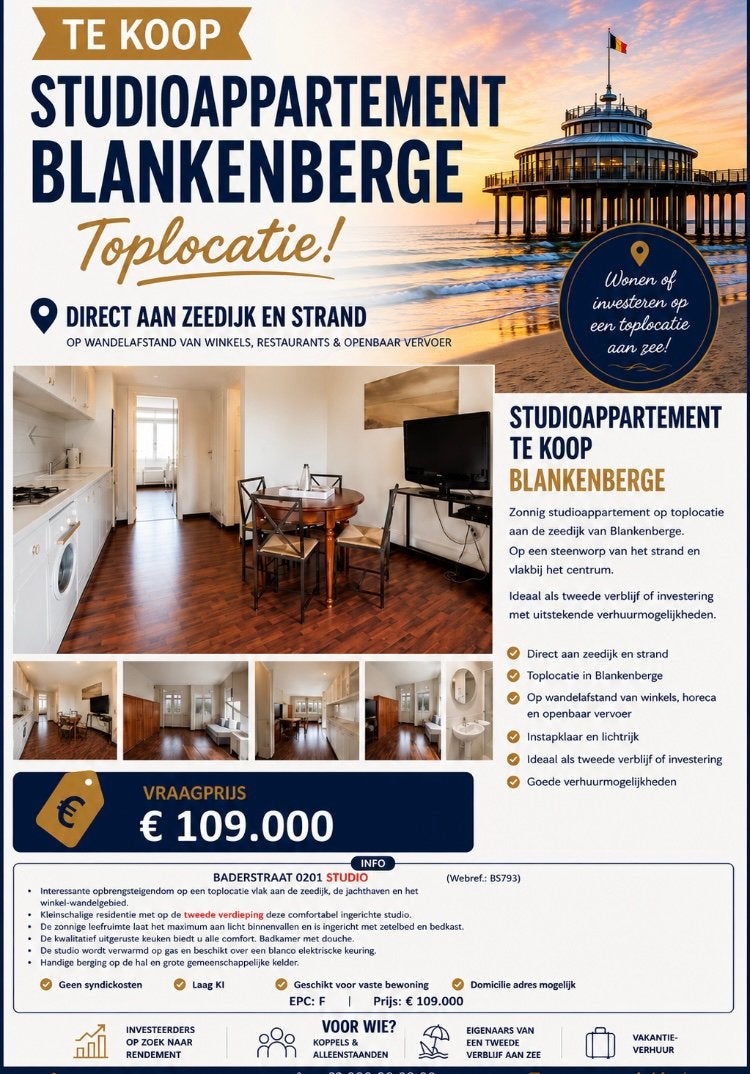 Appartement op Toplocatie Blankenberge