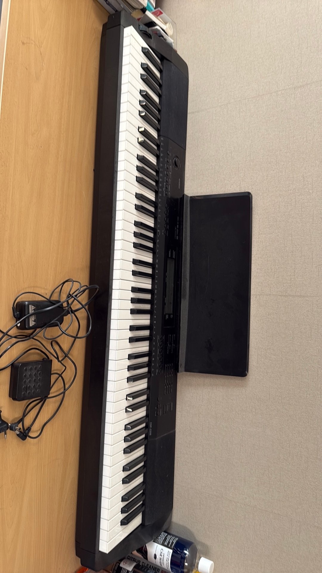 Keyboard merk:casio, Musique & Instruments, Pianos, Enlèvement, Comme neuf, Noir